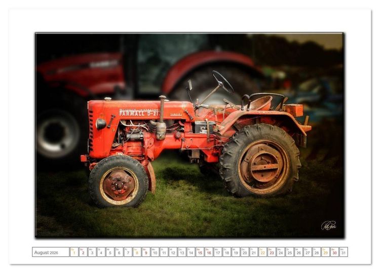 Produktbild: Oldtimer - Traktor Liebe (Tischkalender 2026 DIN A5 quer), CALVENDO Monatskalender