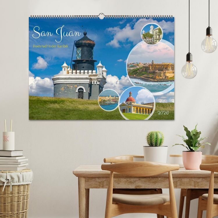 Produktbild: San Juan - Inselstadt in der Karibik (Wandkalender 2026 DIN A2 quer), CALVENDO Monatskalender