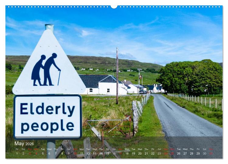 Produktbild: Scotland - From Edinburgh into the Highlands (High Quality Premium Wall Calendar 2026 DIN A2 landscape),CALVENDO 12 Month Wall Calendar