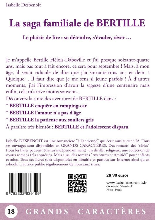 Produktbild: La saga familiale de Bertille