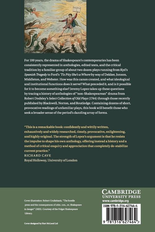 Produktbild: Constructing the Canon of Early Modern Drama