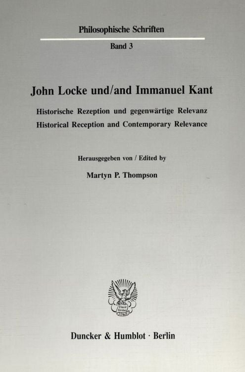 Produktbild: John Locke und - and Immanuel Kant.