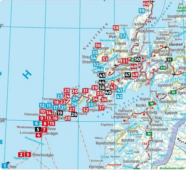 Produktbild: ROTHER Wanderf&uuml;hrer Lofoten und Vester&aring;len