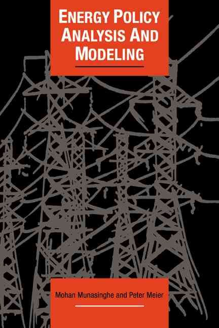 Produktbild: Energy Policy Analysis and Modelling