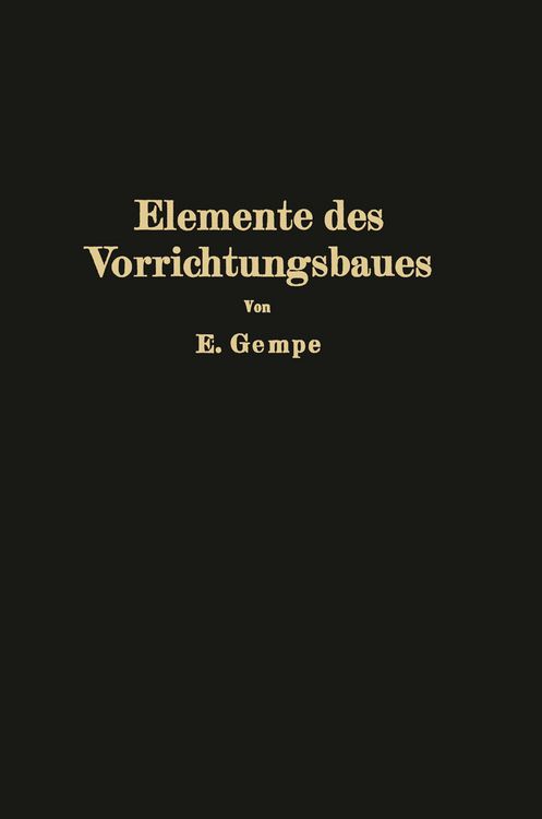 Produktbild: Elemente des Vorrichtungsbaues