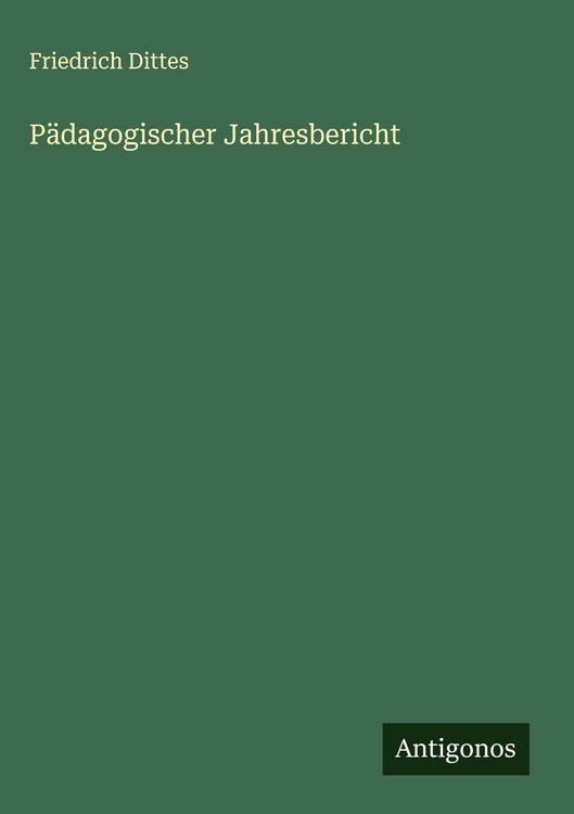Produktbild: P&auml;dagogischer Jahresbericht