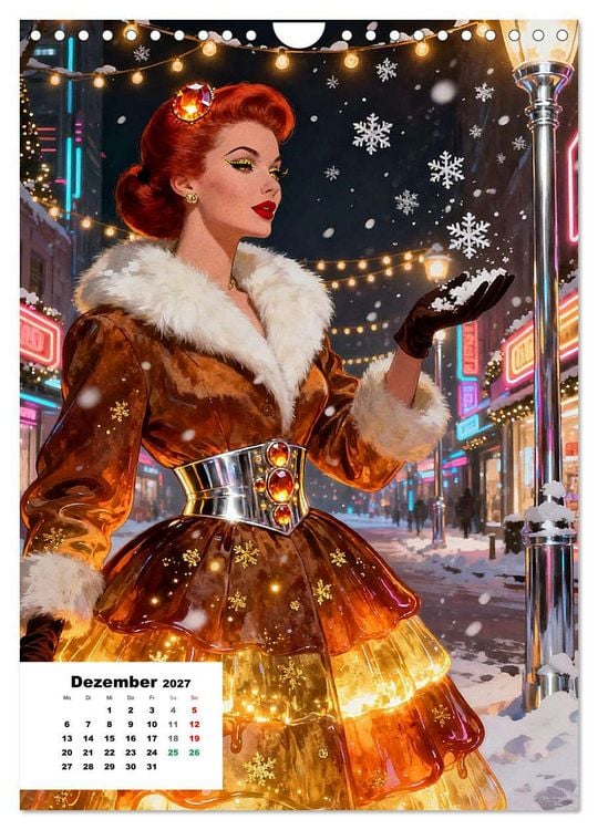 Produktbild: Neon-Girls (Wandkalender 2027 DIN A4 hoch), CALVENDO Monatskalender