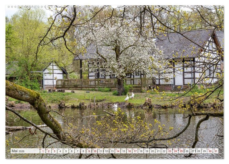 Produktbild: Romantisches Wegberg (hochwertiger Premium Wandkalender 2026 DIN A2 quer), Kunstdruck in Hochglanz
