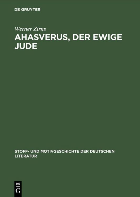 Produktbild: Ahasverus, der ewige Jude