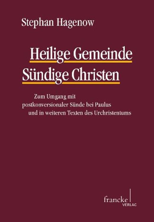 Produktbild: Heilige Gemeinde - S&uuml;ndige Christen