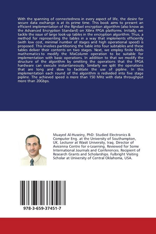 Produktbild: Optimal Realization of the Rijndael Algorithm on Xilinx Platforms