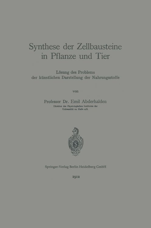 Produktbild: Synthese der Zellbausteine in Pflanze und Tier
