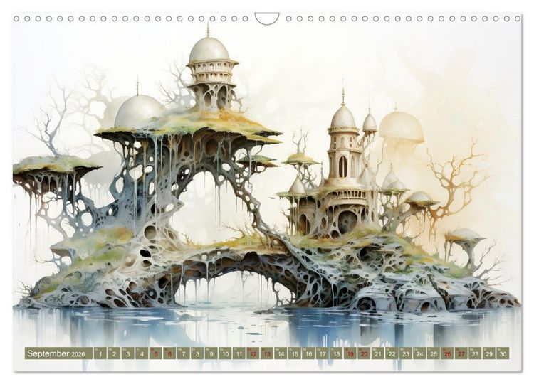 Produktbild: Kuriose H&auml;user (Wandkalender 2026 DIN A3 quer), CALVENDO Monatskalender
