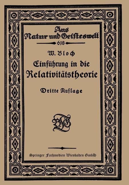 Produktbild: Einf&uuml;hrung in die Relativit&auml;tstheorie