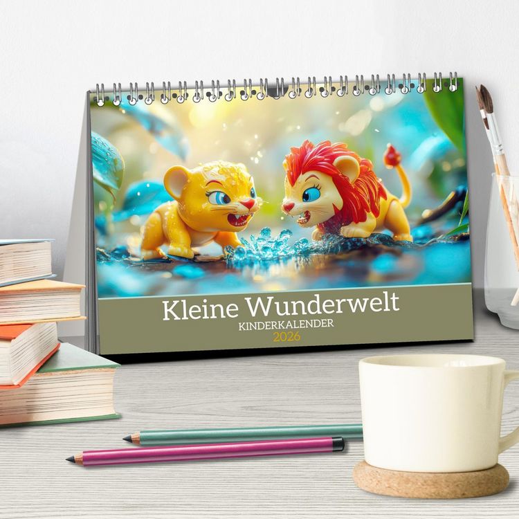 Produktbild: Kleine Wunderwelt - Kinderkalender (Tischkalender 2026 DIN A5 quer), CALVENDO Monatskalender