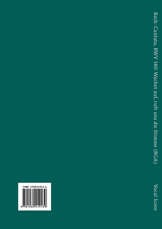 Produktbild: Wachet Auf, Ruft uns die Stimme, BWV 140