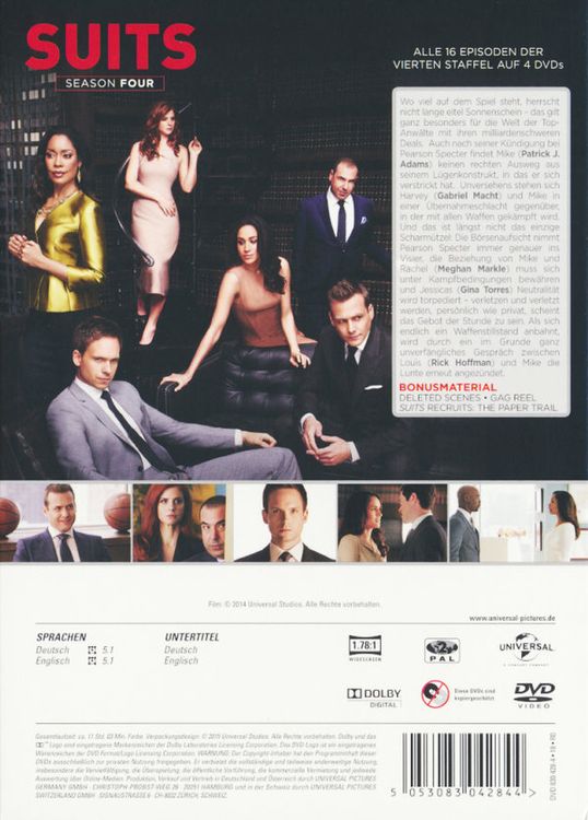 Produktbild: Suits - Season 4 [4 DVDs]