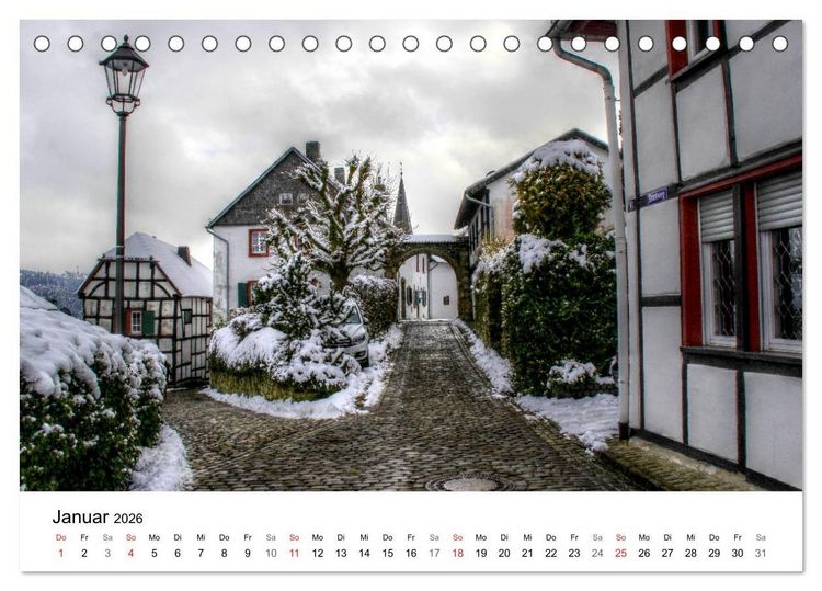 Produktbild: Die sch&ouml;nsten Orte der Eifel (Tischkalender 2026 DIN A5 quer), CALVENDO Monatskalender