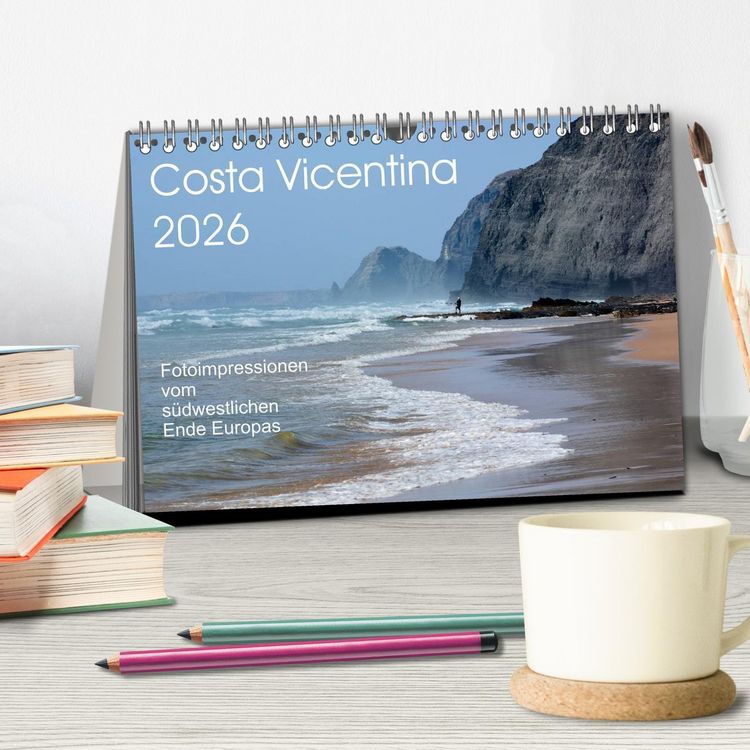 Produktbild: Costa Vicentina (Tischkalender 2026 DIN A5 quer), CALVENDO Monatskalender