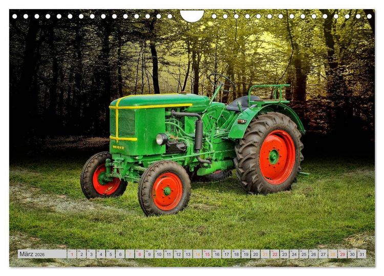 Produktbild: Geliebte Oldtimer Traktoren (Wandkalender 2026 DIN A4 quer), CALVENDO Monatskalender