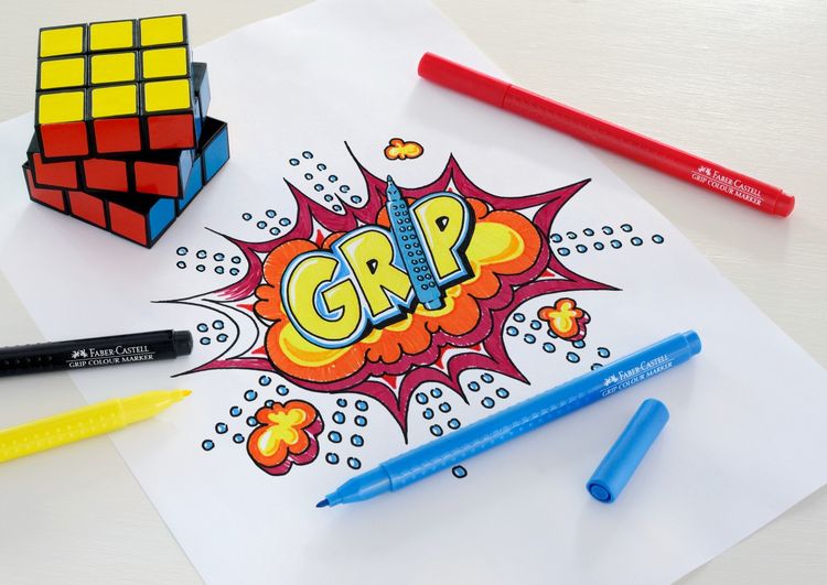 Filzstift GRIP Colour Marker 10er Etui