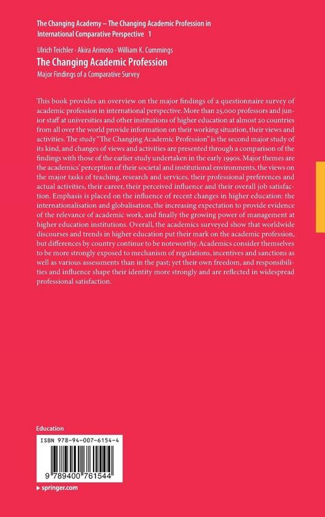 Produktbild: The Changing Academic Profession