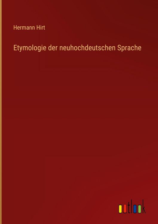 Produktbild: Etymologie der neuhochdeutschen Sprache