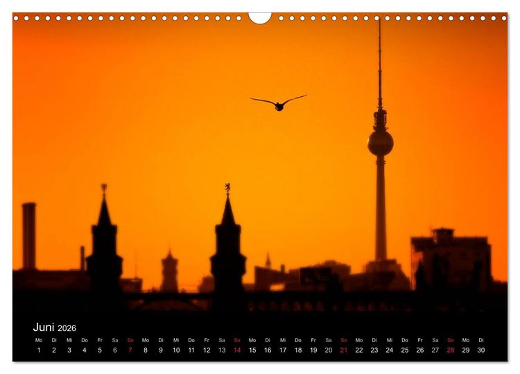 Produktbild: Colors of Berlin 2026 (Wandkalender 2026 DIN A3 quer), CALVENDO Monatskalender