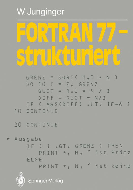 Produktbild: FORTRAN 77 &mdash; strukturiert