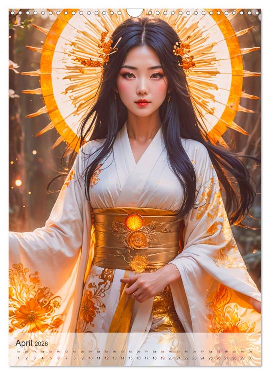 Produktbild: Japanische Mythologie - G&ouml;tter, Helden und Monster (Wandkalender 2026 DIN A3 hoch), CALVENDO Monatskalender
