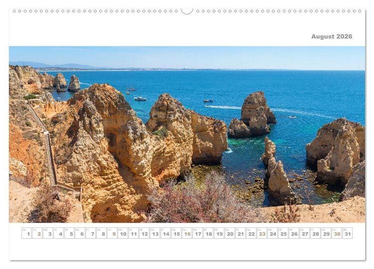 Produktbild: Portugal - Traumk&uuml;ste Costa Vicentina und Lagos (Wandkalender 2026 DIN A2 quer), CALVENDO Monatskalender