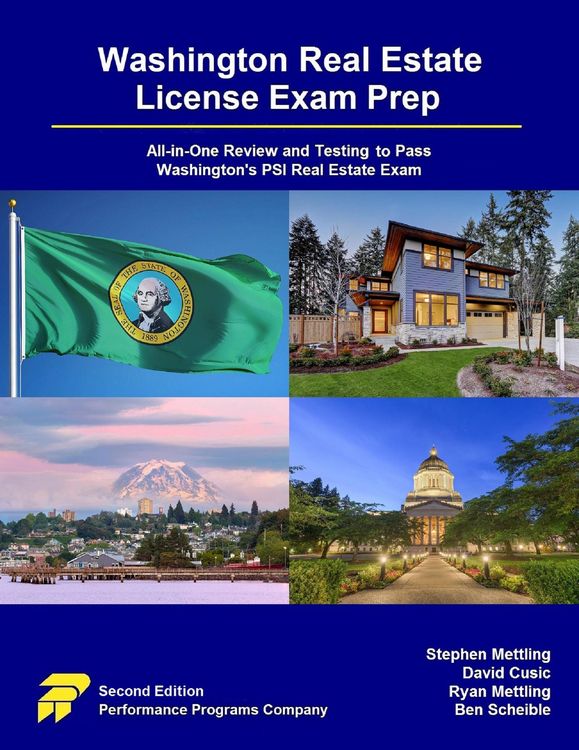 Produktbild: Washington Real Estate License Exam Prep: All-in-One Review and Testing to Pass Washington's PSI Real Estate Exam