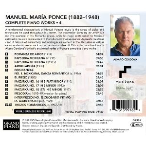 Produktbild: Ponce: S&auml;mtliche Klavierwerke,Vol. 4