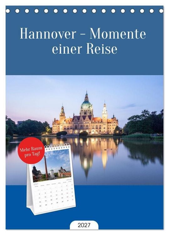 Produktbild: Tischplaner 2027 - Hannover - Momente einer Reise (A5 Tischkalender zum Aufstellen) CALVENDO