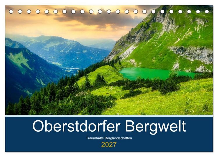 Produktbild: Oberstdorfer Bergwelt (Tischkalender 2027 DIN A5 quer), CALVENDO Monatskalender