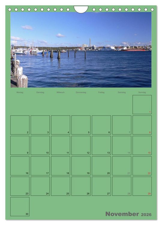 Produktbild: Rund um die Kieler F&ouml;rde / Planer (Wandkalender 2026 DIN A4 hoch), CALVENDO Monatskalender