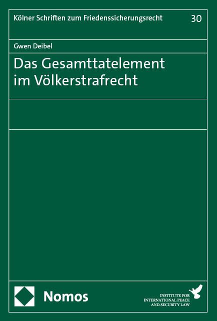Produktbild: Das Gesamttatelement im V&ouml;lkerstrafrecht