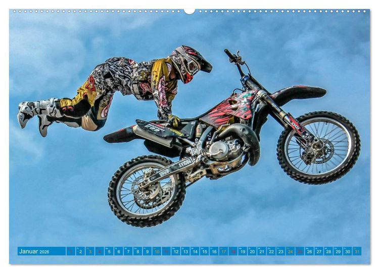 Produktbild: Motocross - mit vollem Risiko (Wandkalender 2026 DIN A2 quer), CALVENDO Monatskalender