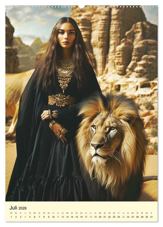 Produktbild: &Auml;gyptischer Katzenkult. Priesterinnen der G&ouml;ttin Bastet (hochwertiger Premium Wandkalender 2026 DIN A2 hoch), Kunstdruck in Hochglanz