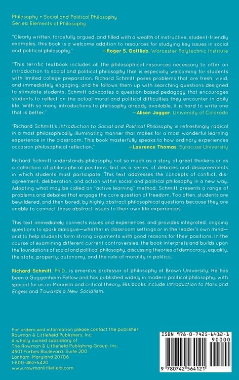 Produktbild: Introduction to Social and Political Philosophy