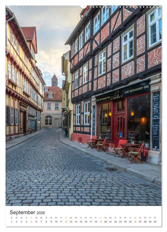 Produktbild: Altstadt Quedlinburg (hochwertiger Premium Wandkalender 2026 DIN A2 hoch), Kunstdruck in Hochglanz