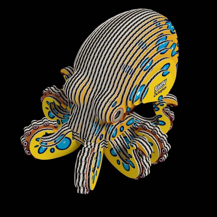 Produktbild: EUGY - 3D Bastelset Oktopus