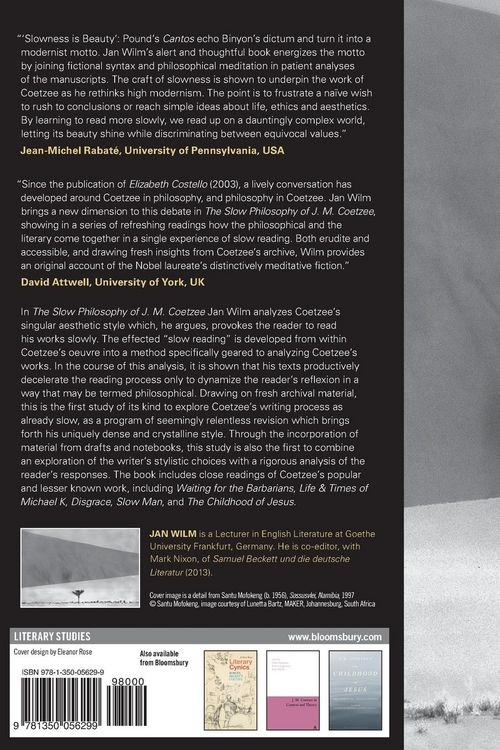 Produktbild: The Slow Philosophy of J. M. Coetzee