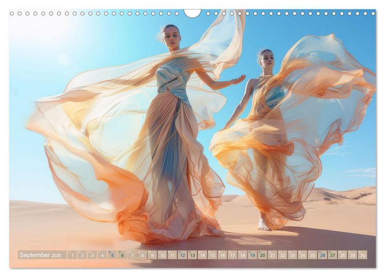 Produktbild: T&auml;nzer im surrealen Stil (Wandkalender 2026 DIN A3 quer), CALVENDO Monatskalender