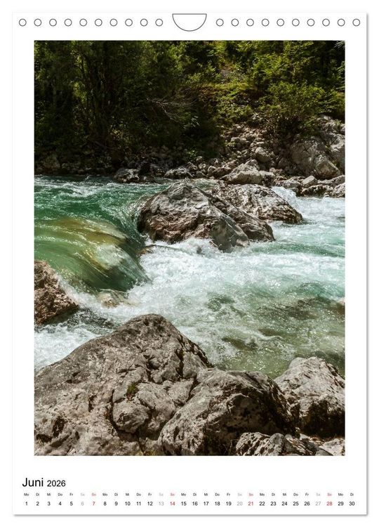 Produktbild: Soca - Sloweniens Smaragdfluss (Wandkalender 2026 DIN A4 hoch), CALVENDO Monatskalender