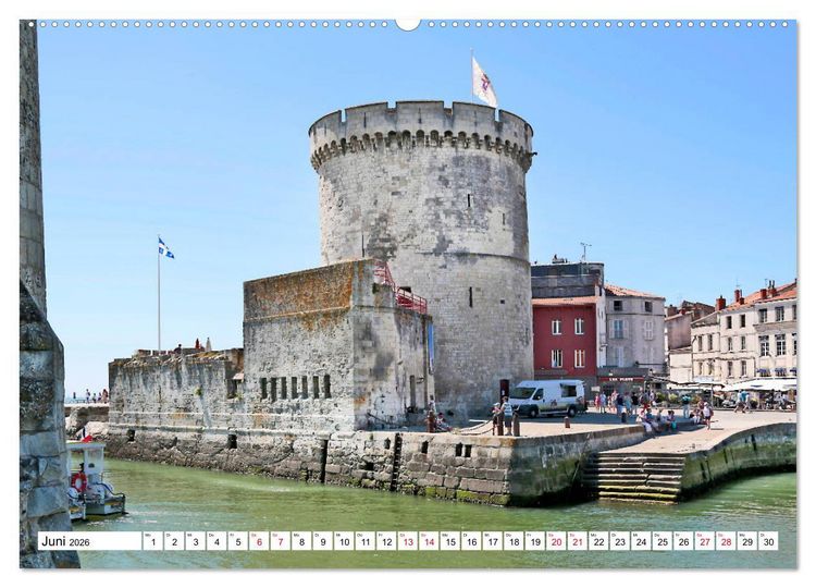 Produktbild: Ein Sommer in La Rochelle vom Frankfurter Taxifahrer Petrus Bodenstaff (hochwertiger Premium Wandkalender 2026 DIN A2 quer), Kunstdruck in Hochglanz