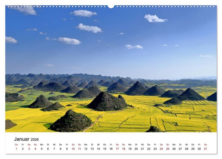 Produktbild: Wildes China (hochwertiger Premium Wandkalender 2026 DIN A2 quer), Kunstdruck in Hochglanz