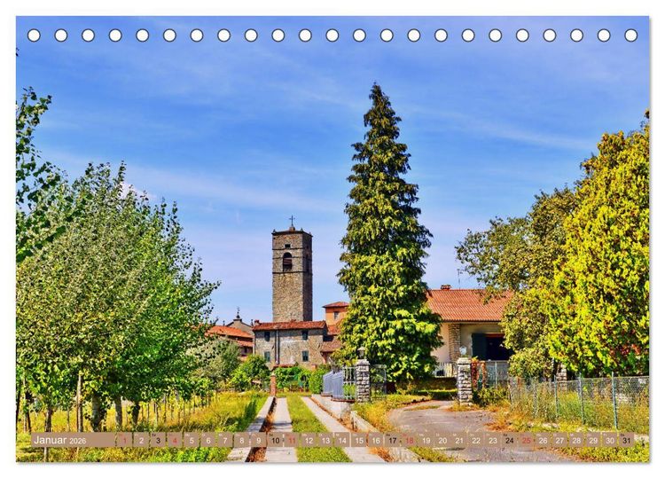 Produktbild: Garfagnana, Impressionen aus dem Norden der Toskana (Tischkalender 2026 DIN A5 quer), CALVENDO Monatskalender