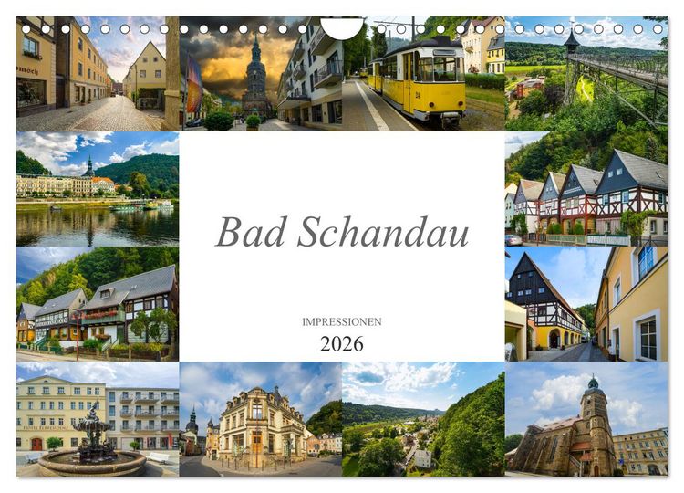Produktbild: Bad Schandau Impressionen (Wandkalender 2026 DIN A4 quer), CALVENDO Monatskalender