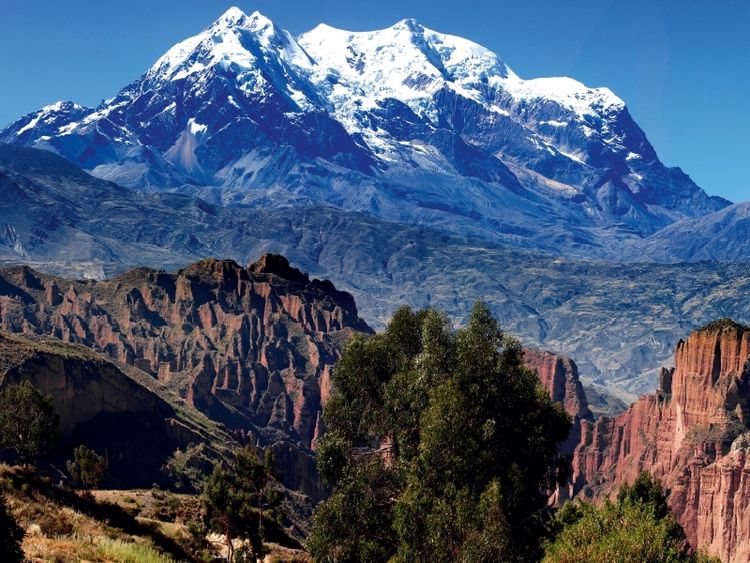 Produktbild: CALVENDO Puzzle Illimani-Massiv mit Pico Sur, 6.462 m &uuml;. M., Bolivien | 1000 Teile Lege-Gr&ouml;&szlig;e 64x48cm Foto-Puzzle f&uuml;r gl&uuml;ckliche Stunden